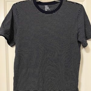 Blue w White Stripes T-Shirt